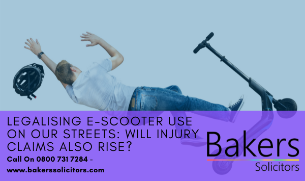 Legalising E-scooter Use On Our Streets: Will Injury Claims Also Rise?